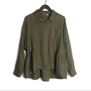 Anthropologie Holding Horses Olive Green Hi Low